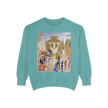 The Cathedrals of Wall Street Unisex Garment-Dyed Sweatshirt