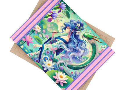 Fairy of the Koi Pond Ceramic Tile