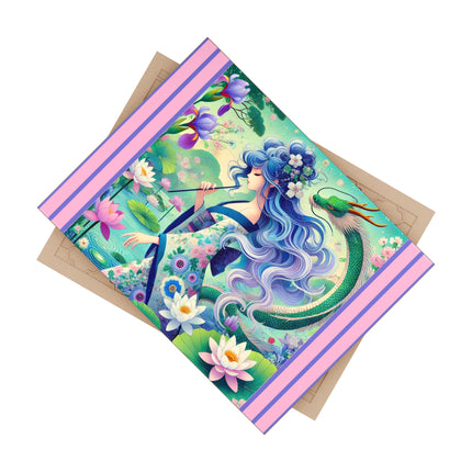 Fairy of the Koi Pond Ceramic Tile