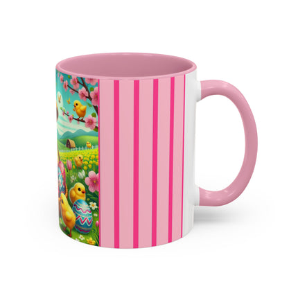 Geisha Kitten’s Easter Delight Colorful Mugs (11oz, 15oz)