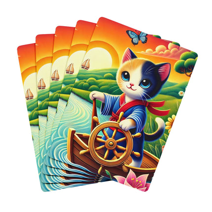 Sailor Kitten’s River Adventure Playing Cards