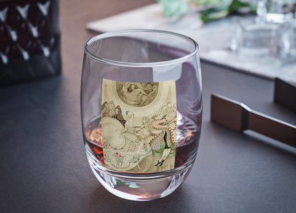 Sur talons rouges (On Red Heels) pl 01 by Gerda Wegener Whiskey Glass