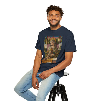 Madonna and Child by Carlo Crivelli Unisex Garment-Dyed T-shirt