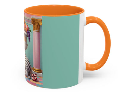Still Life with Zebra, Fruit, and Pink Columns Colorful Mugs (11oz, 15oz)