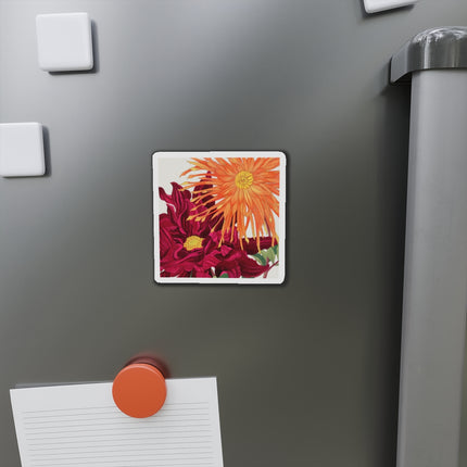 Dahlia Flower by Tanigami Kônan Die-Cut Magnets (5 Sizes)