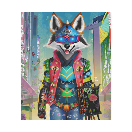 Cyber Hyena Matte Canvas, Stretched, 0.75"