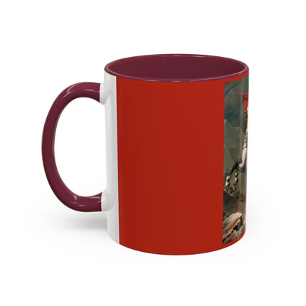 Napoleon Crossing the Alps by Jacques-Louis David Colorful Mugs (11oz, 15oz)