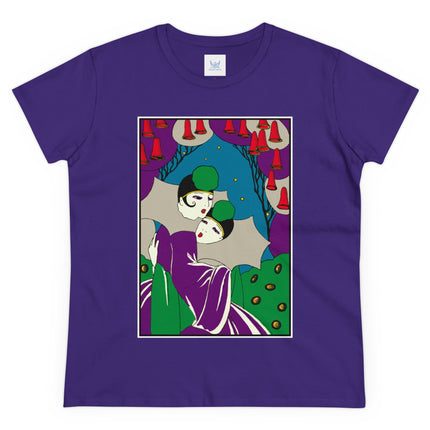 Two Pierrots Women's Midweight Cotton Tee