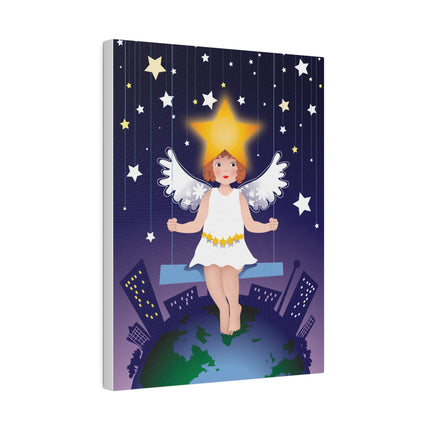 Celestial Magic – Angel on a Swing Under the Stars