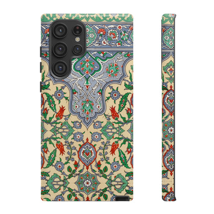 Arabic Art Pattern, Plate by Emile Prisse d’Avennes Phone Cases