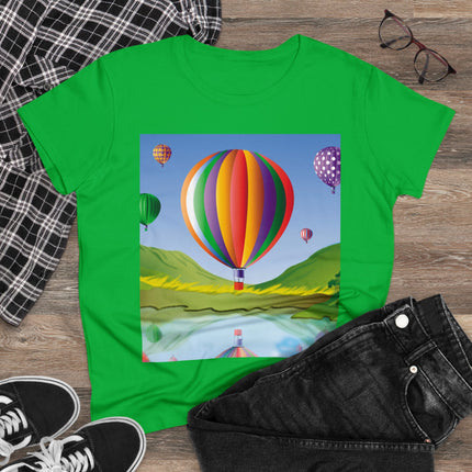 Colorful Heights Women's Midweight Cotton Tee