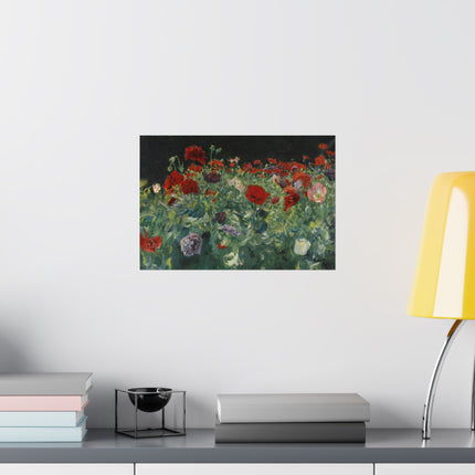 Poppies (A Study of Poppies for Carnation, Lily, Lily, Rose) by John Singer Sargent Matte Horizontal Posters