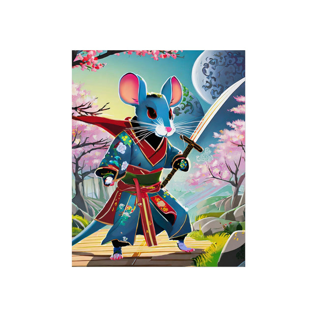 Cyber Samurai Rat Fine Art Posters