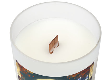 Court Magician with Ghost Butterflies Frosted Glass Candle, 11oz