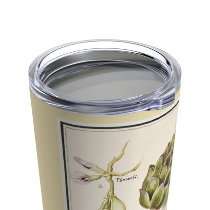 Artichoke, Broad Beans, and Lantern Plant by Anselmus Boëtius de Boodt Tumbler 20oz