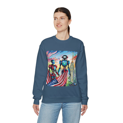 High Fashion Cyberpunk CIA Robots Unisex Heavy Blend™ Crewneck Sweatshirt
