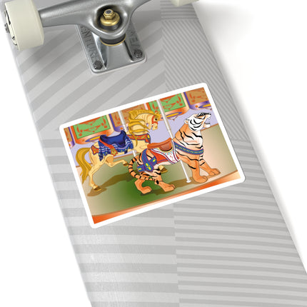 Carousel Splendor Kiss-Cut Stickers (4 Sizes)