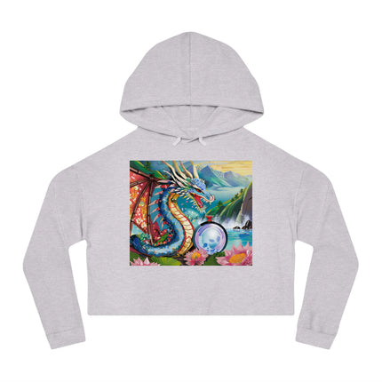 Wisdom's Guardian Cropped Hooded Sweatshirt