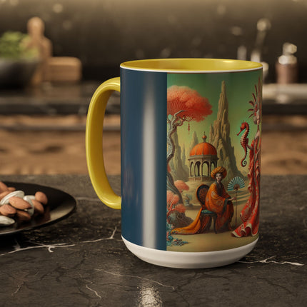 The Seahorse Court Colorful Mugs (11oz, 15oz)