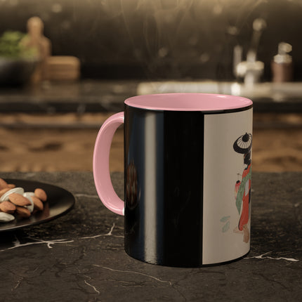 Illustrations of Japanese Toys Pl.020 by Kawasaki Kyosen Colorful Mugs, 11oz