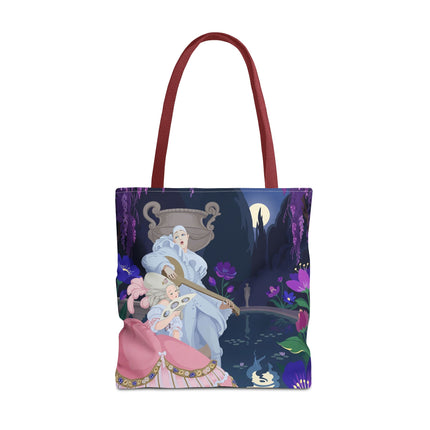 🌙🎶 The Moonlit Garden Serenade Tote Bag – Art Deco Musical Fantasy