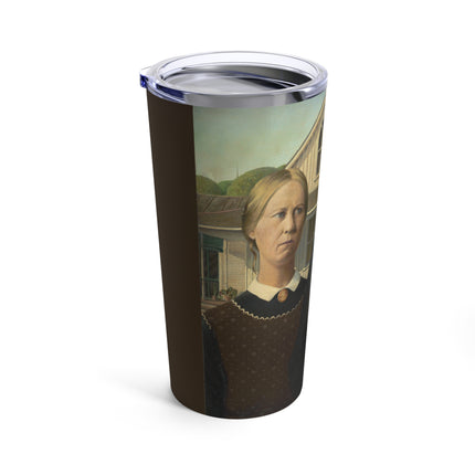 American Gothic by Grant Wood Tumbler 20oz