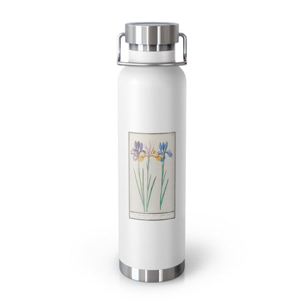 Iris, Iris sibirica by Anselmus Boëtius de Boodt Copper Vacuum Insulated Bottle, 22oz