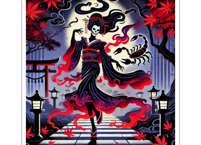 Halloween Sorceress Kiss-Cut Stickers (4 Sizes)