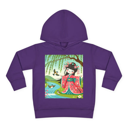 Sparrow Dance Geisha Fairy Toddler Pullover Fleece Hoodie