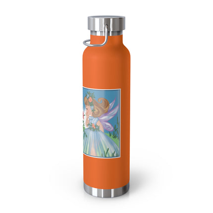 Fairy and Dapper Chick Copper Vacuum Insulated Bottle, 22 oz