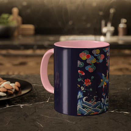 Rank Badge with Mandarin Duck Colorful Mugs, 11oz
