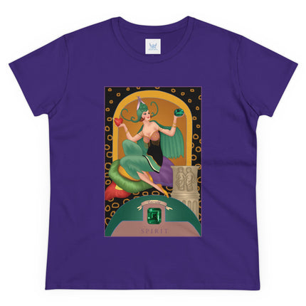 May & Emerald (from the Gem Series) by Sofia Chiostri Women's Midweight Cotton Tee