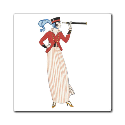 Costume de Yacht by George Barbier Magnets (3 Sizes)