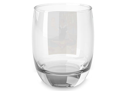 Art Deco Christmas Whiskey Glass