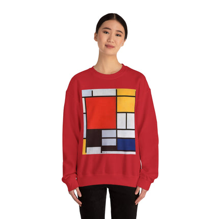 Composition with Red, Yellow, Blue, and Black by Piet Mondrian Heavy Blend™ Crewneck Sweatshirt