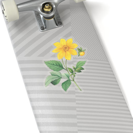 Dahlia botanical illustration by Pierre-Joseph Redouté Kiss-Cut Stickers (4 Sizes)