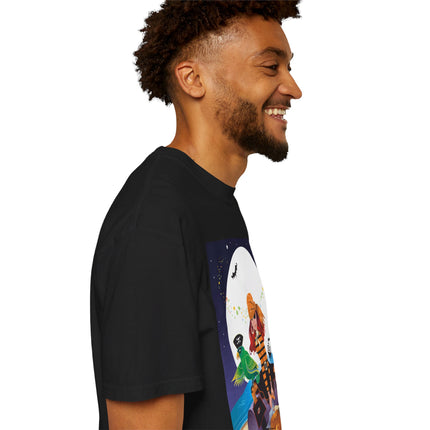 Moonlit Pirate Halloween Unisex Garment-Dyed T-shirt