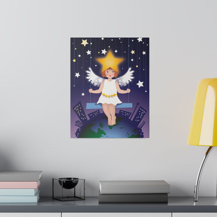 Celestial Magic – Angel on a Swing Under the Stars
