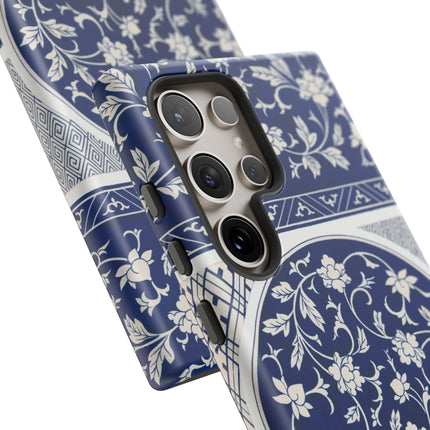Blue Flower Pattern by Owen Jones Phone Cases