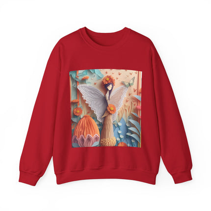 Zinnia Fairy Unisex Heavy Blend™ Crewneck Sweatshirt