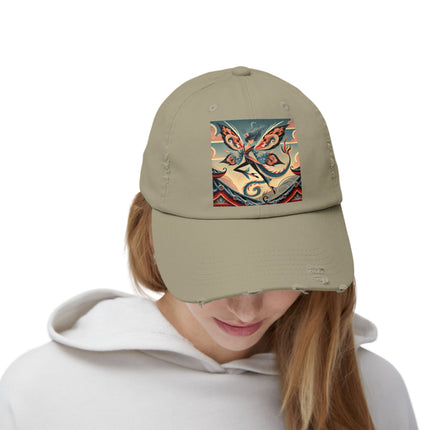 Dragon Fairy of the Temple Unisex Distressed Cap