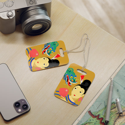 Dragon Fan Luggage Tag – Bold Fantasy & Elegant Strength