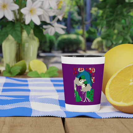 Two Pierrots Ceramic Shot Glass