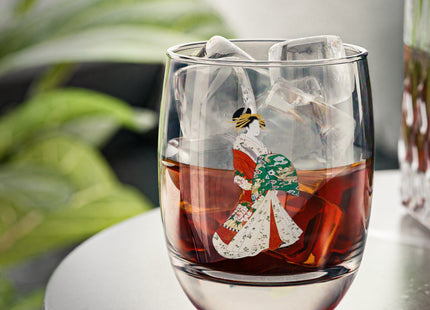 Japanese Woman by Hosoda Eishi Whiskey Glass