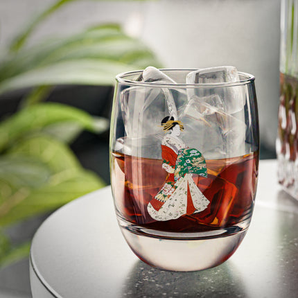 Japanese Woman by Hosoda Eishi Whiskey Glass