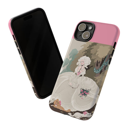 Rococo Garden Reader Phone Case – Whimsical Elegance & Timeless Charm