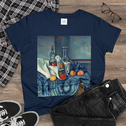 The Peppermint Bottle by Paul Cézanne Women's Midweight Cotton Tee