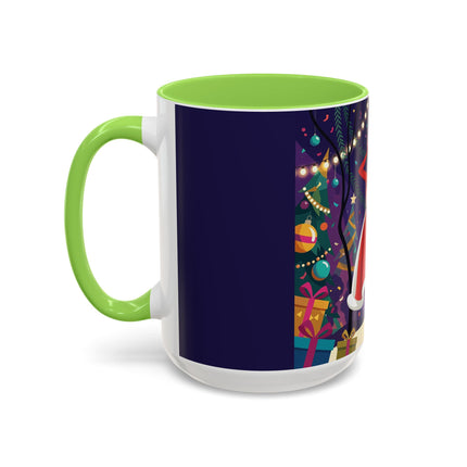🎄❄️ The Christmas Snowball Dance Colorful Mug – Whimsical Holiday Fashion Fantasy