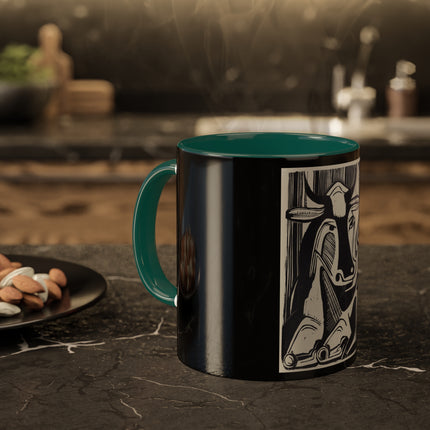 The Large Cow by Ernst Ludwig Kirchner Colorful Mugs, 11oz