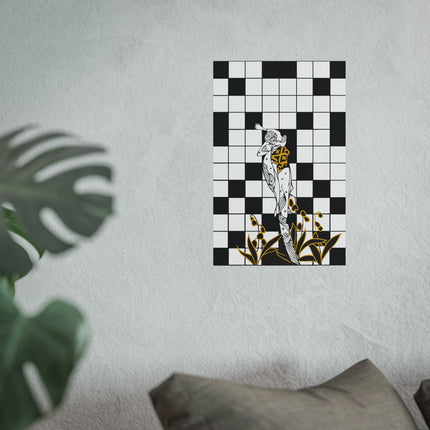 Woman and the Crossword Fine Art Posters